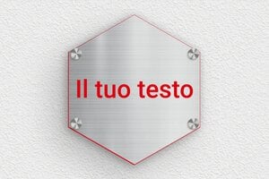 Targhe in acciaio inox - PVC - undefined - acier-rouge - screws-caps - it-materiale-cartello-acciaio-inox-002-4-1747278437682