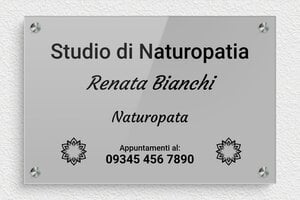 Targhe per naturopati - Plexiglass - undefined - custom - screws-spacer - it-medicina-naturale-002-4-1747211793488