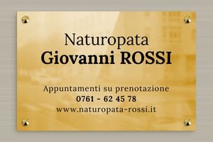 Targhe professionali - Ottone - undefined - poli - screws-caps - it-naturopata-009-1-1747211783112