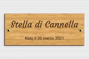 Targhe personalizzate per cavalli - Legno - undefined - bambou - screws-caps - it-nome-cavallo-bosco-005-3-1747210108896