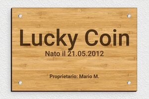 Targhe per box cavalli - Legno - undefined - bambou - screws - it-nome-cavallo-data-di-nascita-002-1-1747210208798