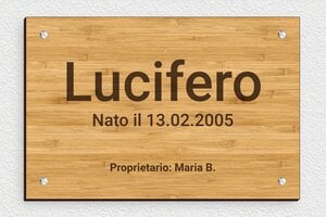 Targhe personalizzate per cavalli - Legno - undefined - bambou - screws - it-nome-cavallo-data-di-nascita-cartello-002-1-1747210116535