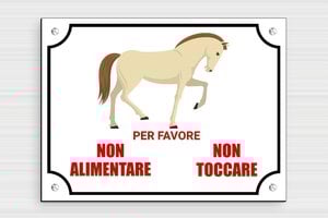 Targhe personalizzate per cavalli - PVC - undefined - custom - screws - it-non-toccare-alimentare-cartello-003-3-1747210083280