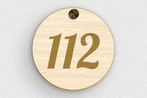 Targhette per cancello - Legno - undefined - erable - screws-caps - it-numero-casa-design-003-1-1747297218110