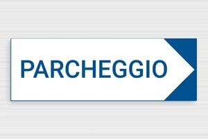 Targhe a forma di freccia - Cartello di parcheggio - undefined - blanc-bleu - glue - it-parcheggio-001-1-1747215460488