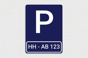 Cartelli parcheggio - Cartello per parcheggio visitatori - undefined - bleu-marine-blanc - none - it-parcheggio-005-3-1747215636516