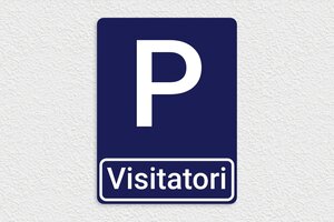 Cartelli di obbligo - Cartello Parcheggio Visitatori - undefined - bleu-marine-blanc - none - it-parcheggio-visitatori-001-3-1747211139409
