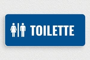 Cartelli per bagno  - Cartello WC - undefined - bleu-blanc - glue - it-pezzo-pp-003-0-1747297372357