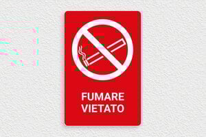 Segnaletica per hotel e alberghi - Cartello di divieto di fumo - undefined - rouge-blanc - glue - it-pittogramma-divieto-di-fumo-002-1-1747209239325