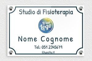 Targhe per studi fisioterapici - Plexiglass - undefined - custom - screws-caps - it-ppro-fisioterapista-006-4-1747647016611
