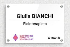 Targhe per studi fisioterapici - Plexiglass - undefined - custom - screws-spacer - it-ppro-massofisioterapista-005-1-1747646871627