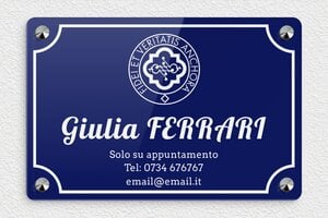 Targhe per studi notarili - Plexiglass - undefined - bleu-blanc - screws-caps - it-ppro-notaio-002-4-1747647732713