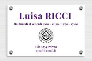 Targhe per studi notarili - PVC - undefined - custom - screws-caps - it-ppro-notaio-007-4-1747647724911