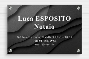 Targhe per studi notarili - Plexiglass - undefined - custom - screws-spacer - it-ppro-notaio-008-4-1747647612407