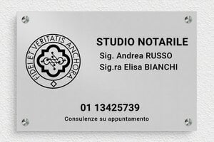 Targhe per studi notarili - Alluminio - undefined - anodise - screws-spacer - it-ppro-notaio-009-1-1747647586447