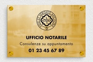 Targhe per studi notarili - Ottone - undefined - poli - screws-spacer - it-ppro-notaio-massimo-5-1747647527140
