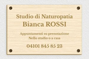 Targhe professionali - Legno - undefined - erable - screws-caps - it-pratica-naturale-003-5-1747211930359
