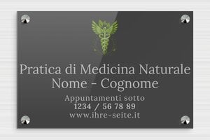 Targhe per naturopati - Plexiglass - undefined - custom - screws-caps - it-pratica-naturale-007-4-1747211959284