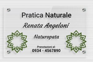 Targhe in plexiglass trasparente - Plexiglass trasparente - undefined - transparent - screws-spacer - it-pratica-naturale-plexi-trans-004-5-1747220479920