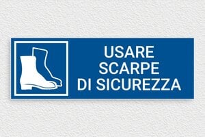 Segnaletica di sicurezza sul lavoro - Cartello 'Obbligatorio indossare scarpe di sicurezza' - undefined - bleu-blanc - glue - it-scarpe-di-sicurezza-industriali-004-3-1747210899059