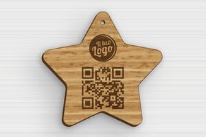 Targhe a forma di stella - Legno - undefined - chene - holes-only - it-scudo-stellare-001-4-1747276099363