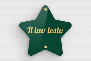 Targhe a forma di stella - Plexiglass - undefined - vert-or - screws - it-scudo-stellare-002-5-1747276118734