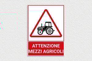 Cartelli segnaletici  - Cartello 'Uscita di attrezzature agricole' - undefined - custom - glue - it-segnali-stradali-002-5-1747215365496