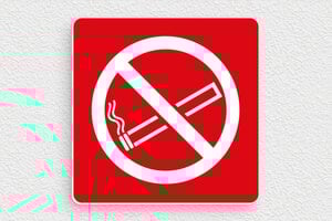 Cartelli orari negozio  - Cartello di divieto di fumo - undefined - rouge-blanc - glue - it-settore-negozio-001-3-1747296831853