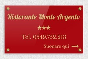 Segnaletica per hotel e alberghi - Plexiglass - undefined - rouge-or - screws-caps - it-settore-turismo-albergo-004-3-1747209014462
