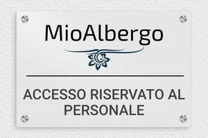 Segnaletica per hotel e alberghi - Alluminio - undefined - brosse - screws-caps - it-settore-turismo-albergo-006-3-1747209002135