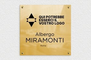 Targhette per porta in ottone - Ottone - undefined - poli - screws-caps - it-settore-turismo-albergo-logo-003-1-1747209394574