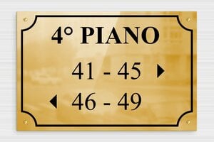 Segnaletica per hotel e alberghi - Ottone - undefined - poli - screws - it-settore-turismo-albergo-piano-014-3-1747209209852