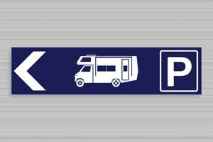 Targhe per campeggio - Cartello di parcheggio per camper - undefined - bleu-marine-blanc - none - it-settore-turismo-camper-003-3-1747278562942