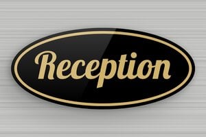 Targhe ovali - Targa ovale per la reception - undefined - noir-or - none - it-settore-turismo-hotel-numero-002-3-1747209313788