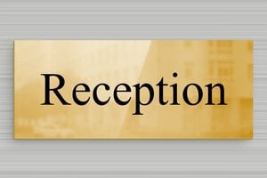 Segnaletica per hotel e alberghi - Targa in ottone Reception - undefined - poli - glue - it-settore-turismo-hotel-reception-005-3-1747209325082