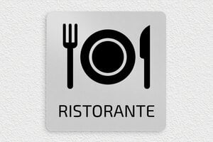 Targhe per ristoranti e bar - Cartello Ristorante - undefined - anodise - none - it-settore-turismo-ristorante-003-3-1747208870846