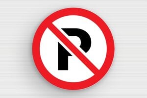 Cartelli di avvertimento - Cartello rotondo: divieto di parcheggio - undefined - custom - glue - it-signparti-cartello-parcheggio-001-3-1747297115192