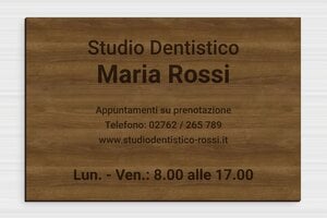 Targhe professionali in legno - Legno - undefined - noyer - glue - it-studio-dentistico-targa-legno-002-1-1747219223425
