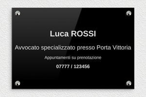 Targhe per studi legali e avvocati - Plexiglass - undefined - custom - screws-caps - it-studio-legale-004-0-1747211601983