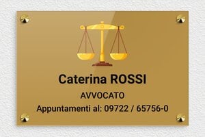 Targhe per studi legali e avvocati - Plexiglass - undefined - custom - screws-caps - it-studio-legale-quadri-001-3-1747211725399