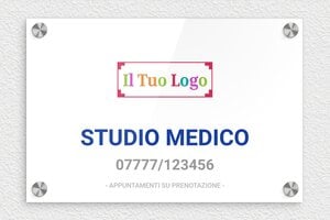 Targhe professionali con logo - Plexiglass - undefined - custom - screws-caps - it-studio-medico-006-1-1747212157027