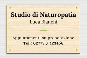 Targhe in legno - Legno - undefined - erable - screws - it-studio-medico-in-legno-004-2-1747219377412
