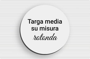 Targa dibond su misura - Alluminio dibond - custom - none - it-sur-mesure-m-dibond-rond