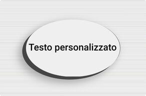 Targa dibond su misura - Alluminio dibond - custom - none - it-sur-mesure-s-dibond-oval