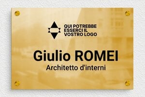 Targhe per ufficio personalizzate - Ottone - undefined - poli - screws-spacer - it-targa-aziendale-001-2-1747218291532