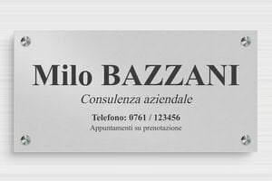 Targhe per ufficio personalizzate - Alluminio - undefined - anodise - screws-spacer - it-targa-aziendale-001-3-1747218304647