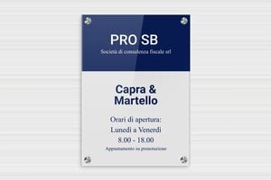 Targhe per ufficio personalizzate - Plexiglass 5mm - undefined - custom - screws-spacer-large - it-targa-aziendale-001-4-1747218332116