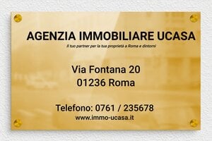 Targhe per ufficio personalizzate - Ottone - undefined - poli - screws-spacer - it-targa-aziendale-002-3-1747218387703