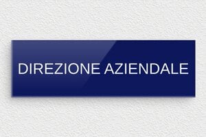Targhe per porte uffici - Targa per l'ufficio del direttore - undefined - bleu-blanc - glue - it-targa-aziendale-009-1-1747210701833