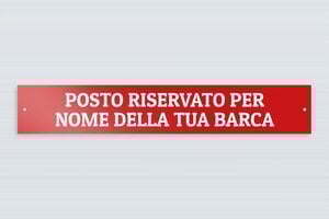 Targhe personalizzate per l'ambito nautico - Alluminio - undefined - rouge - screws - it-targa-barca-009-3-1747202525340